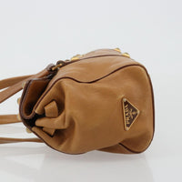 Prada Convertible Shopping Tote Saffiano Leather Saffiano Leather Beige Leather Tote Bag Bag (Pre-Loved)