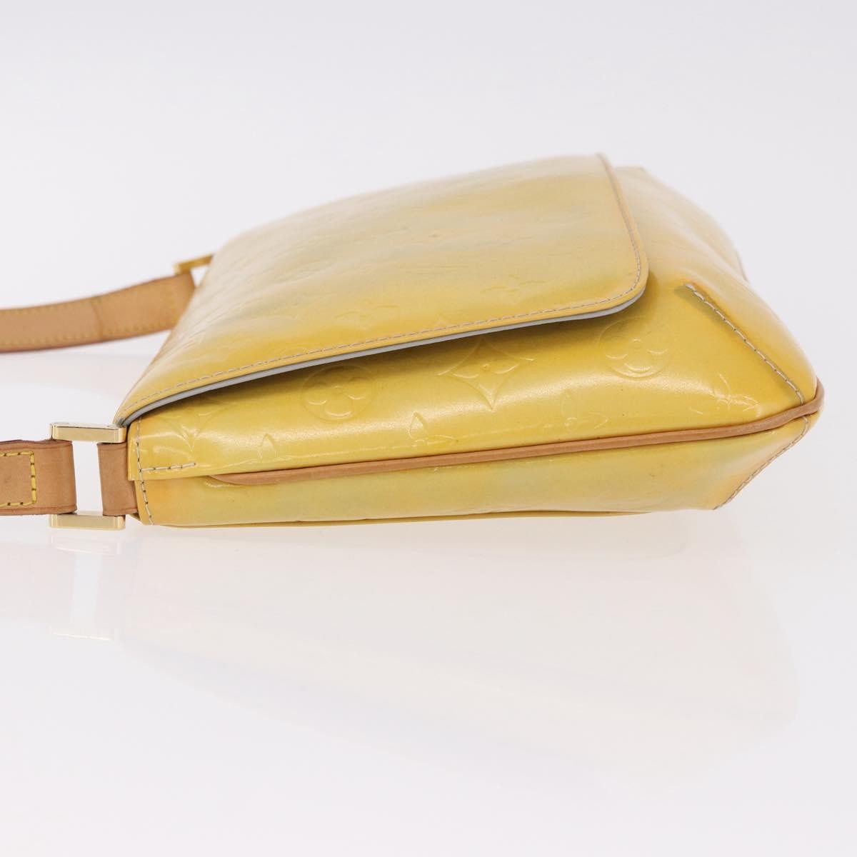 Louis Vuitton Thompson Street Handbag Monogram Vernis Yellow Patent_Leather Shoulder Bag Bag (Authentic Pre-Loved)