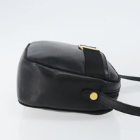 Salvatore Ferragamo Vala Shoulder Bag Leather Black Leather Shoulder Bag Bag (Pre-Loved)