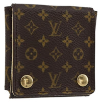 Louis Vuitton Case Jewelry Box Canvas Brown Canvas Wallets Accessory (Pre-Loved)