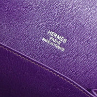 Hermes Jypsiere Bag Clemence Purple Leather Shoulder Bag Bag (Authentic Pre-Loved)