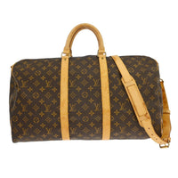 Louis Vuitton Louis Vuitton Keepall Bandouliere Bag Monogram Canvas Brown Canvas Travel Bag Bag (Authentic Pre-Loved)