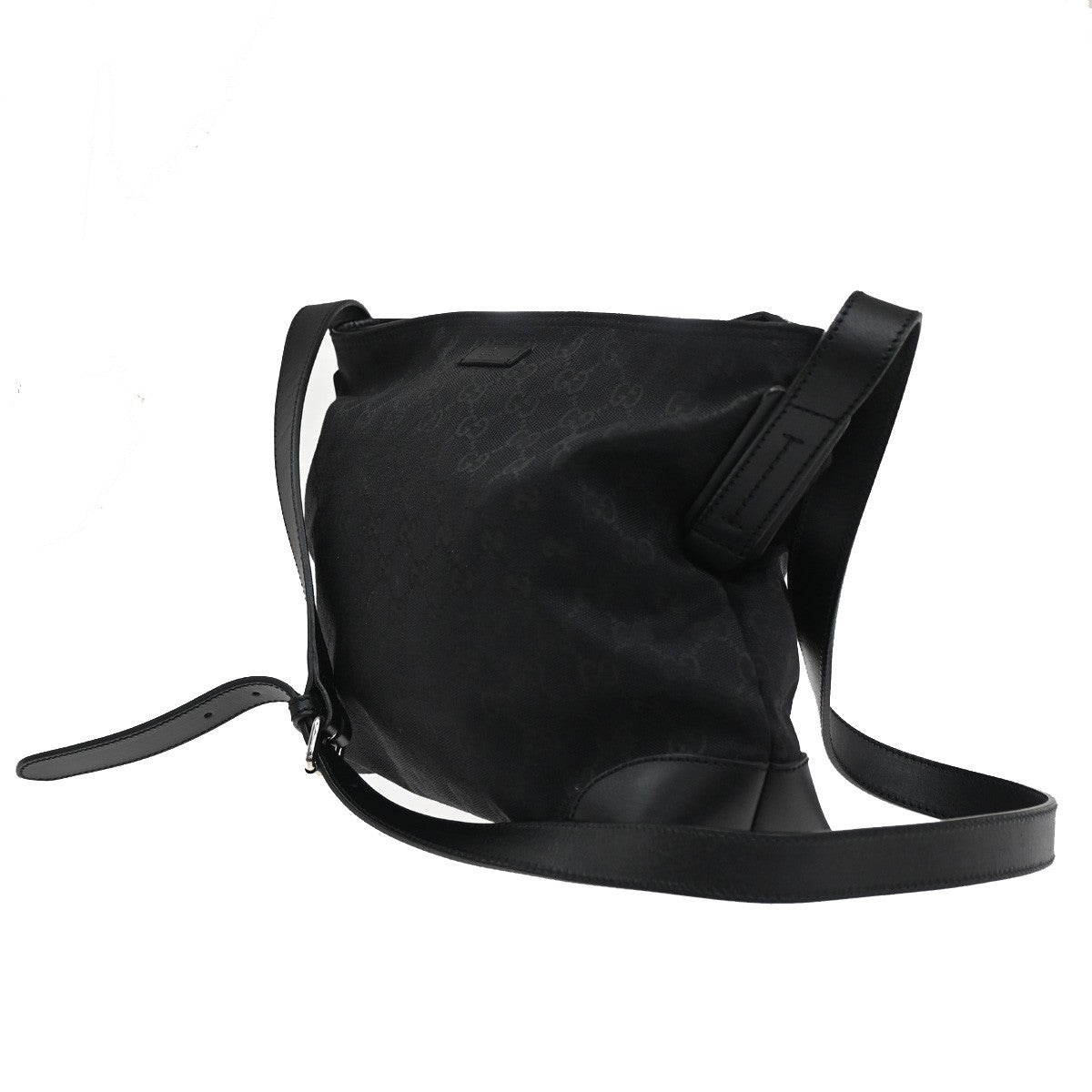 Gucci Original Messenger Gg Canvas Black Canvas Shoulder Bag Bag (Pre-Loved)