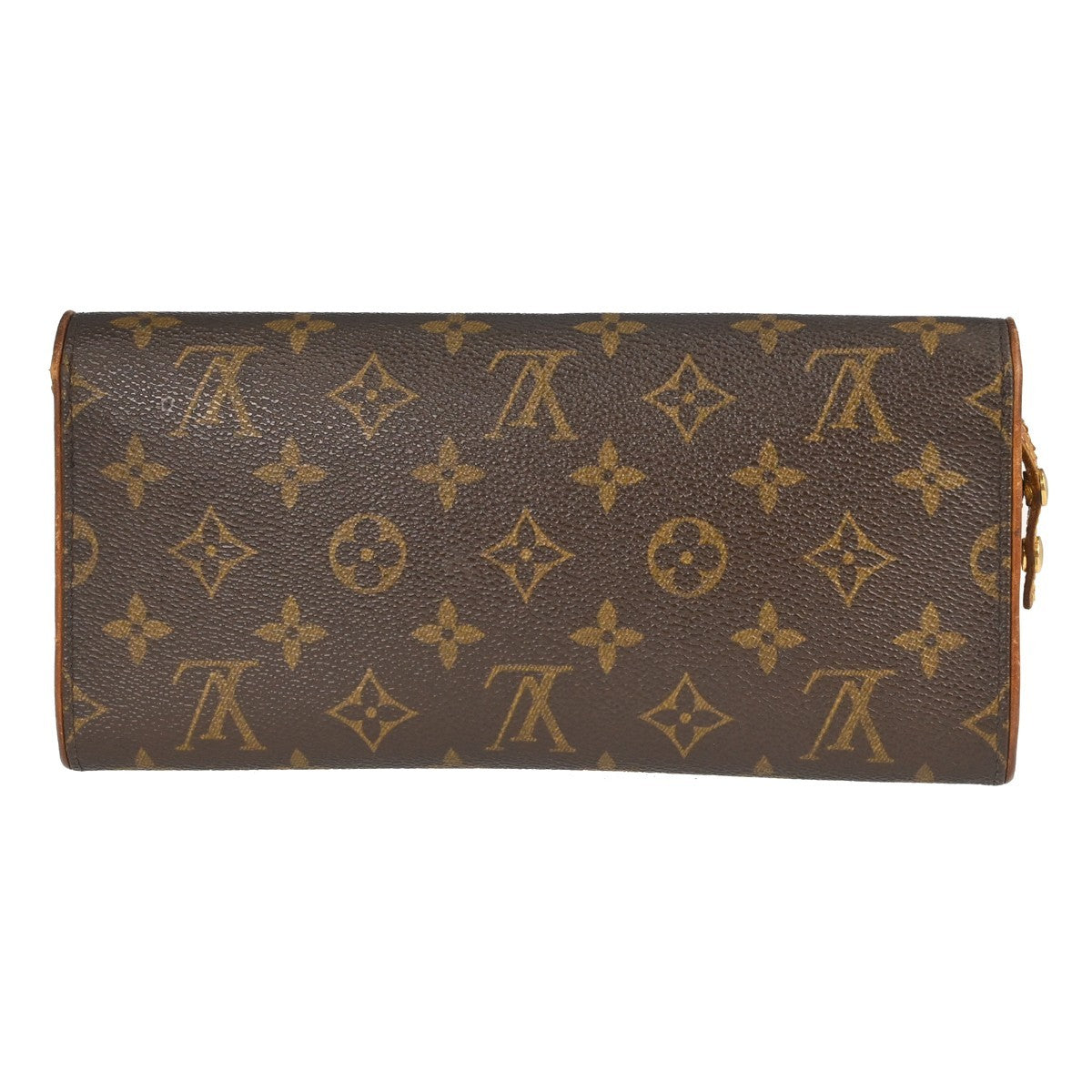 Louis Vuitton Twin Handbag Monogram Canvas Brown Canvas Clutche & Pouche Bag (Authentic Pre-Loved)