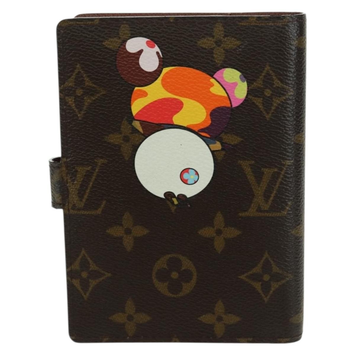 Louis Vuitton Agenda Cover Monogram Panda Brown Canvas Wallets Accessory (Authentic Pre-Loved)