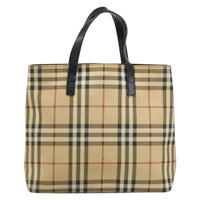 Burberry Nova Check Tote Canvas Check Pattern Beige Canvas Tote Bag Bag (Authentic Pre-Loved)
