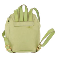 Salvatore Ferragamo Gancini Backpack Suede Green Suede Backpack Bag (Authentic Pre-Loved)