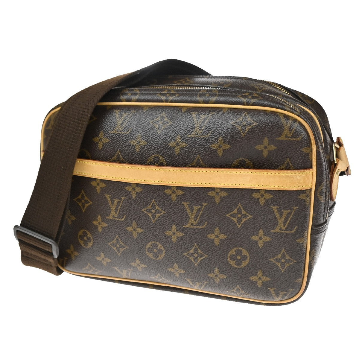 Louis Vuitton Reporter Bag Monogram Canvas Brown Canvas Shoulder Bag Bag (Authentic Pre-Loved)