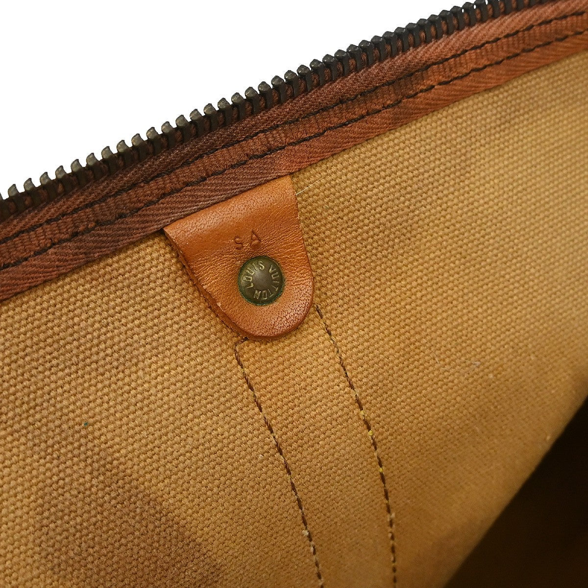 Louis Vuitton Keepall Bag Monogram Canvas Brown Canvas Travel Bag Bag (Pre-Loved)