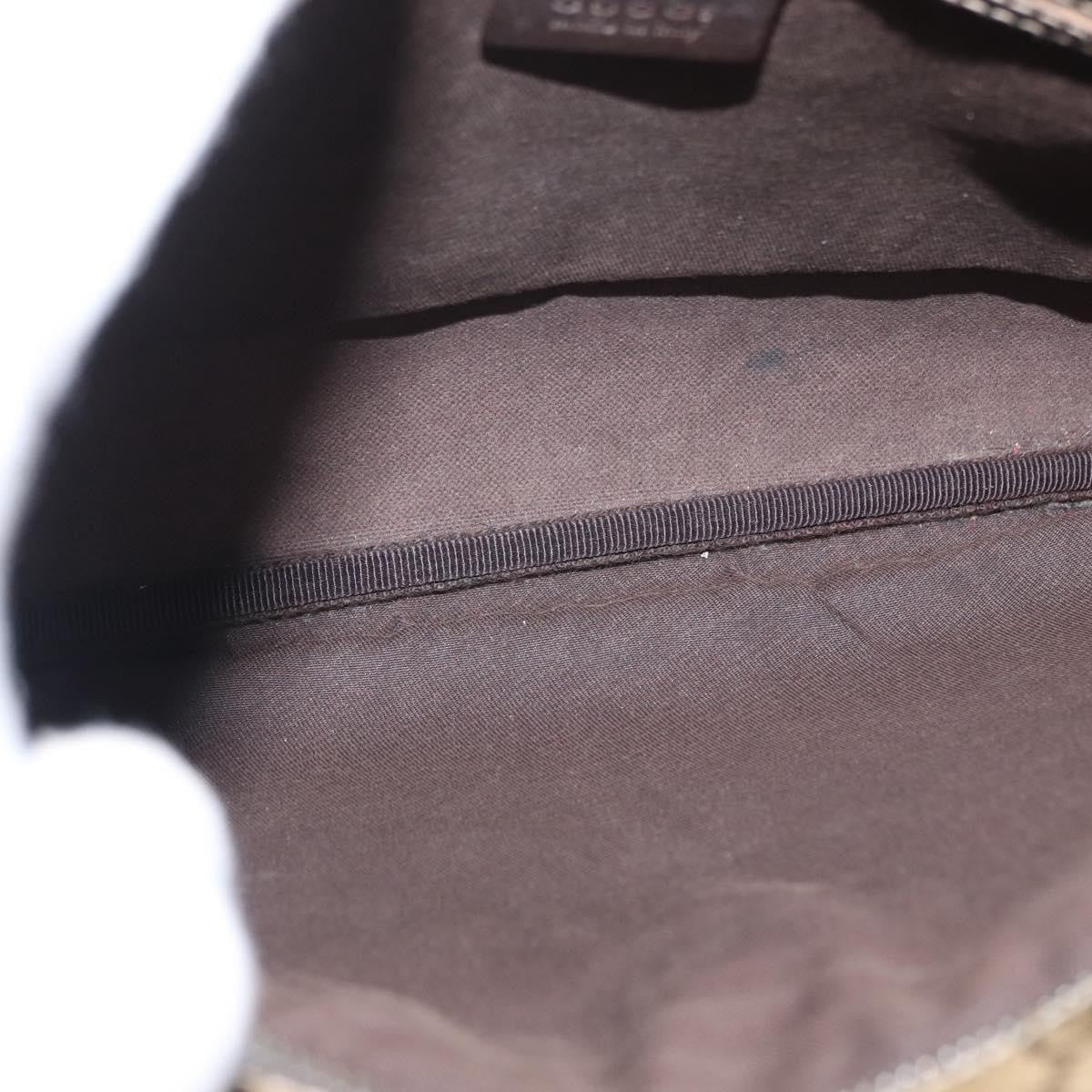 Gucci Flat Messenger Bag Gg Coated Canvas Beige Pvc Shoulder Bag Bag (Authentic Pre-Loved)