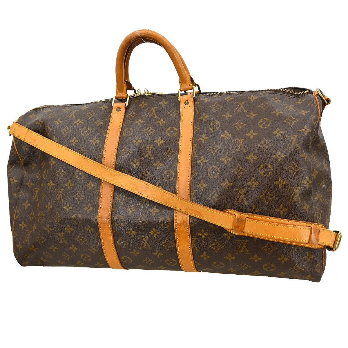 Louis Vuitton Louis Vuitton Keepall Bandouliere Bag Monogram Canvas Brown Canvas Travel Bag Bag (Pre-Loved)