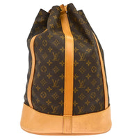 Louis Vuitton Randonnee Backpack Monogram Canvas Brown Canvas Shoulder Bag Bag (Pre-Loved)