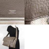 Hermes Alfred Messenger Bag Clemence Gray Leather Shoulder Bag Bag (Authentic Pre-Loved)