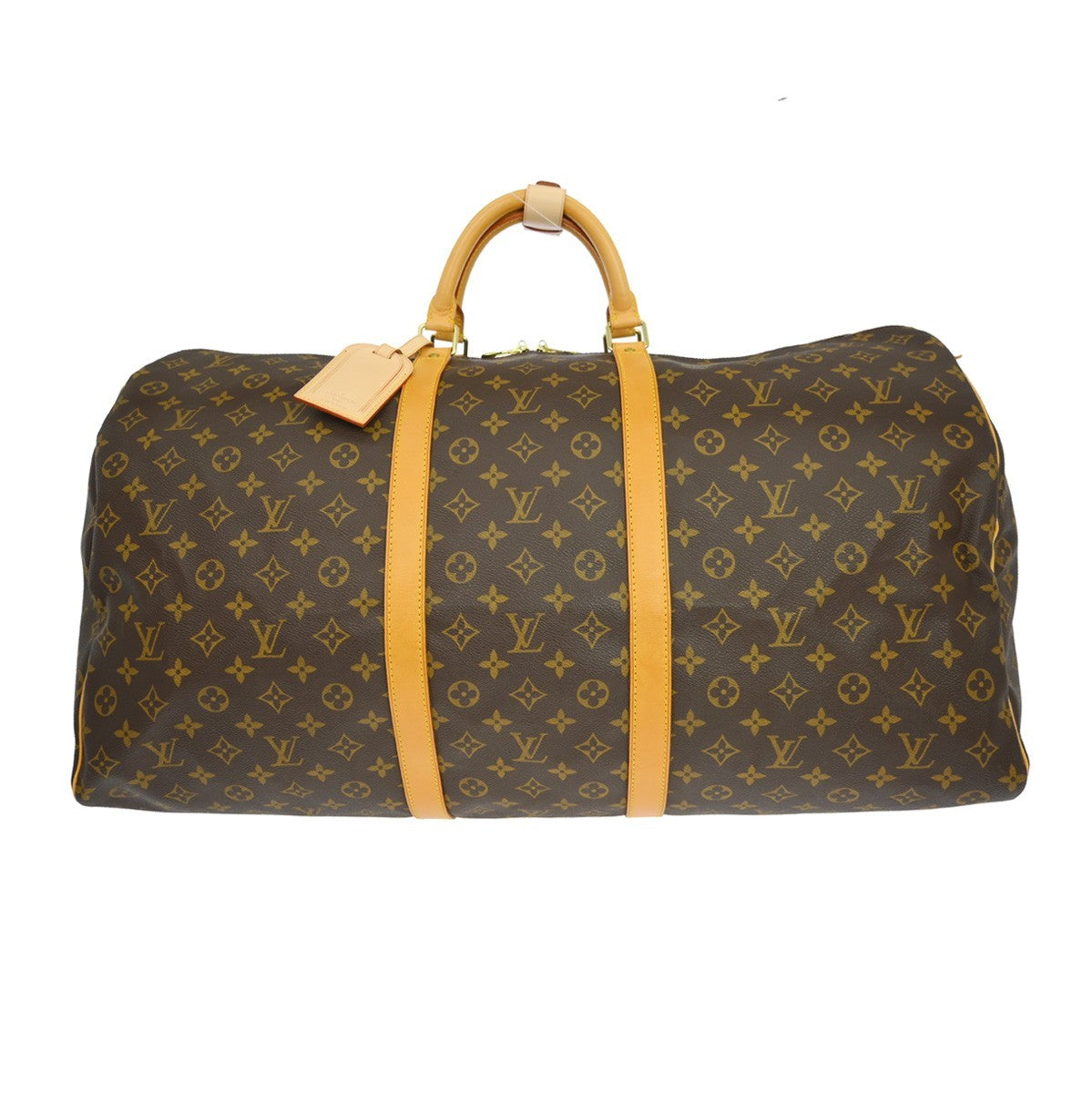 Louis Vuitton Keepall Bag Monogram Canvas Brown Canvas Travel Bag Bag (Authentic Pre-Loved)
