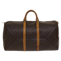Louis Vuitton Keepall Bag Monogram Canvas Brown Canvas Travel Bag Bag (Pre-Loved)