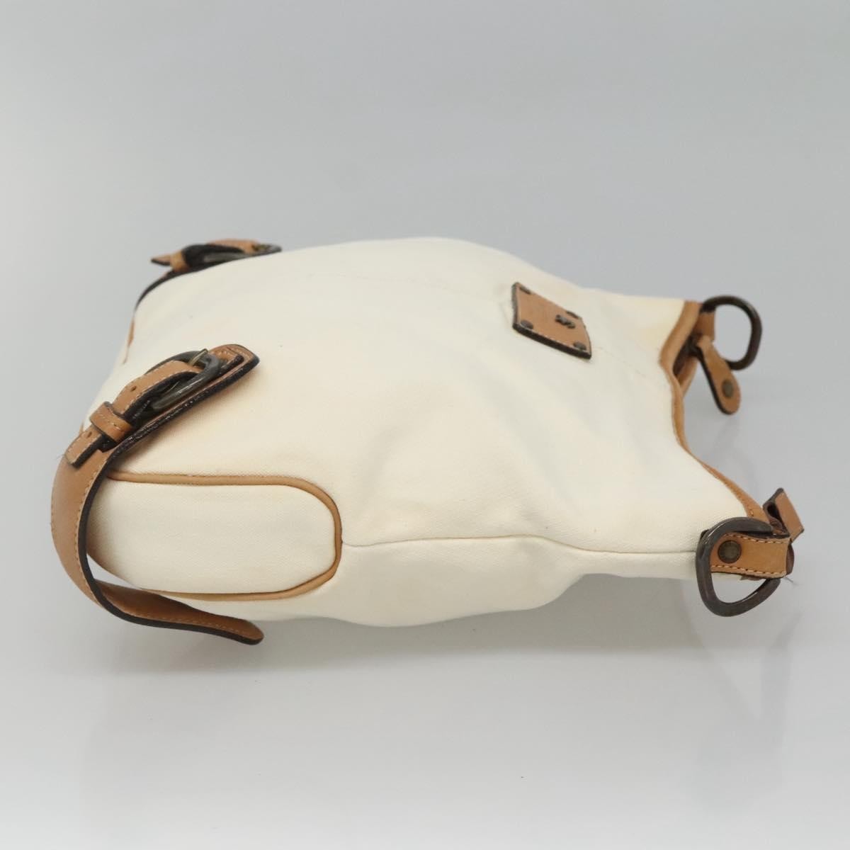 Burberry Blue Label Shoulder Bag Canvas White Canvas Shoulder Bag Bag (Authentic Pre-Loved)