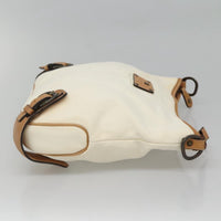 Burberry Blue Label Shoulder Bag Canvas White Canvas Shoulder Bag Bag (Authentic Pre-Loved)