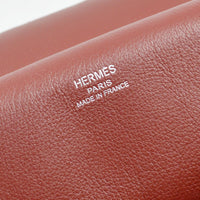 Hermes Jypsiere Bag Swift Burgundy Leather Shoulder Bag Bag (Pre-Loved)