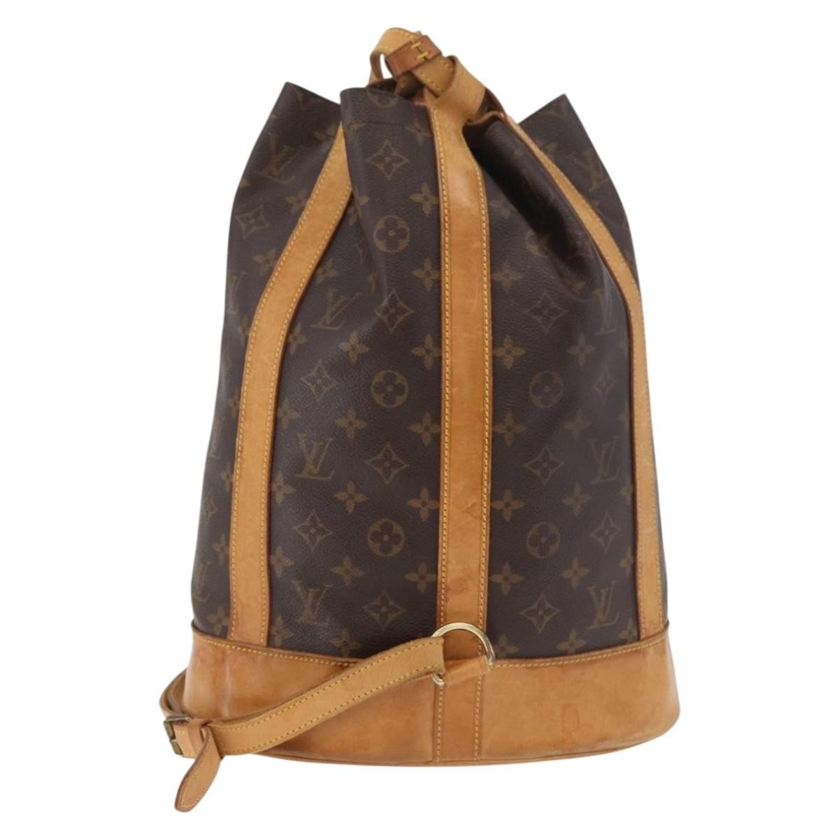Louis Vuitton Randonnee Backpack Monogram Canvas Brown Canvas Shoulder Bag Bag (Pre-Loved)