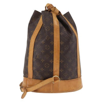 Louis Vuitton Randonnee Backpack Monogram Canvas Brown Canvas Shoulder Bag Bag (Pre-Loved)