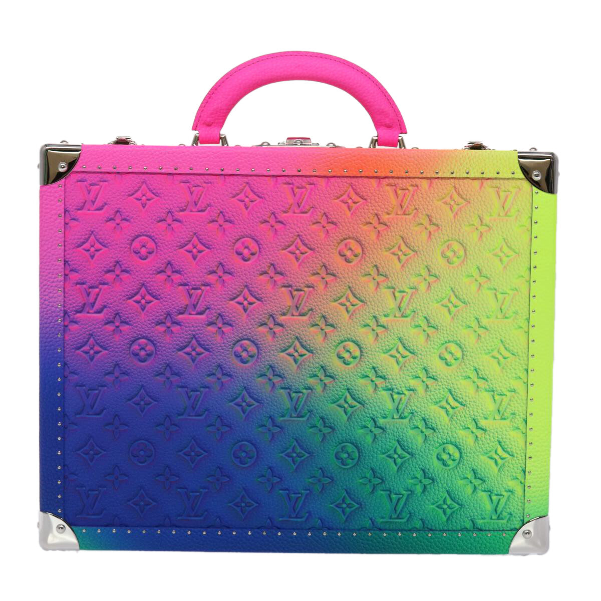 Louis Vuitton Cotteville Trunk Limited Edition Illusion Monogram Taurillon Leather Multicolour Pvc Bag (Pre-Loved)