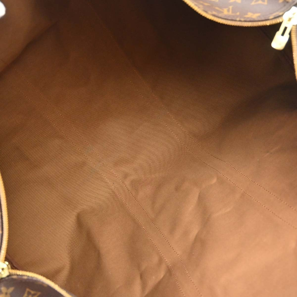 Louis Vuitton Keepall Bandouliere Bag Monogram Canvas Brown Canvas Travel Bag Bag (Pre-Loved)