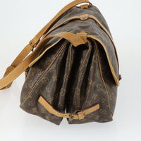 Louis Vuitton Louis Vuitton Saumur Handbag Monogram Canvas Brown Canvas Shoulder Bag Bag (Pre-Loved)