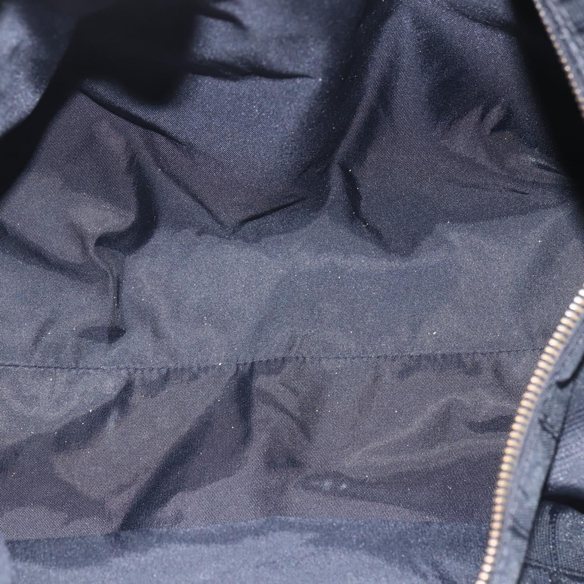 Chanel Travel Line Boston Bag Nylon Black Nylon Travel Bag Bag (Pre-Loved)