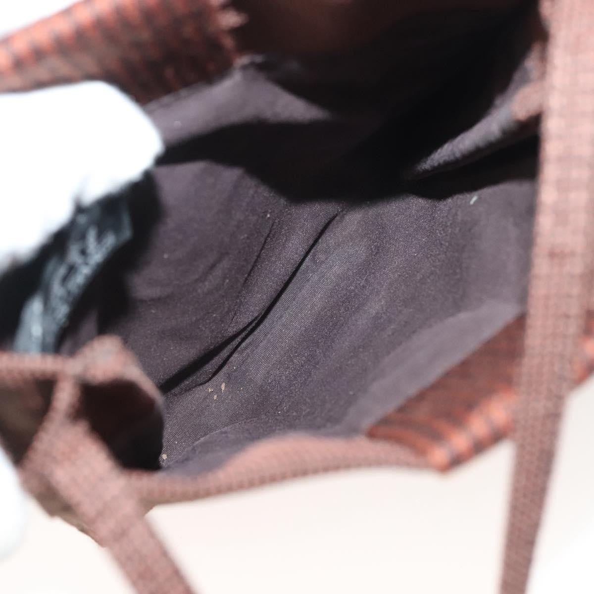 Hermes Hermes Herline Crossbody Canvas Brown Canvas Bag (Pre-Loved)