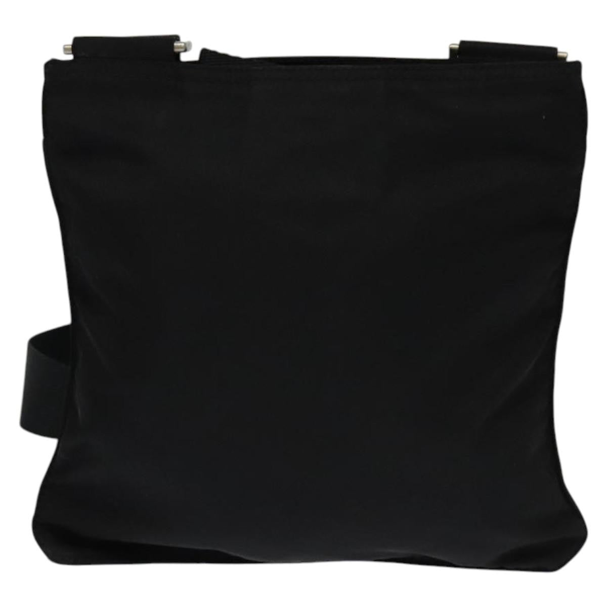 Prada Front Pocket Messenger Bag Tessuto Black Nylon Shoulder Bag Bag (Authentic Pre-Loved)