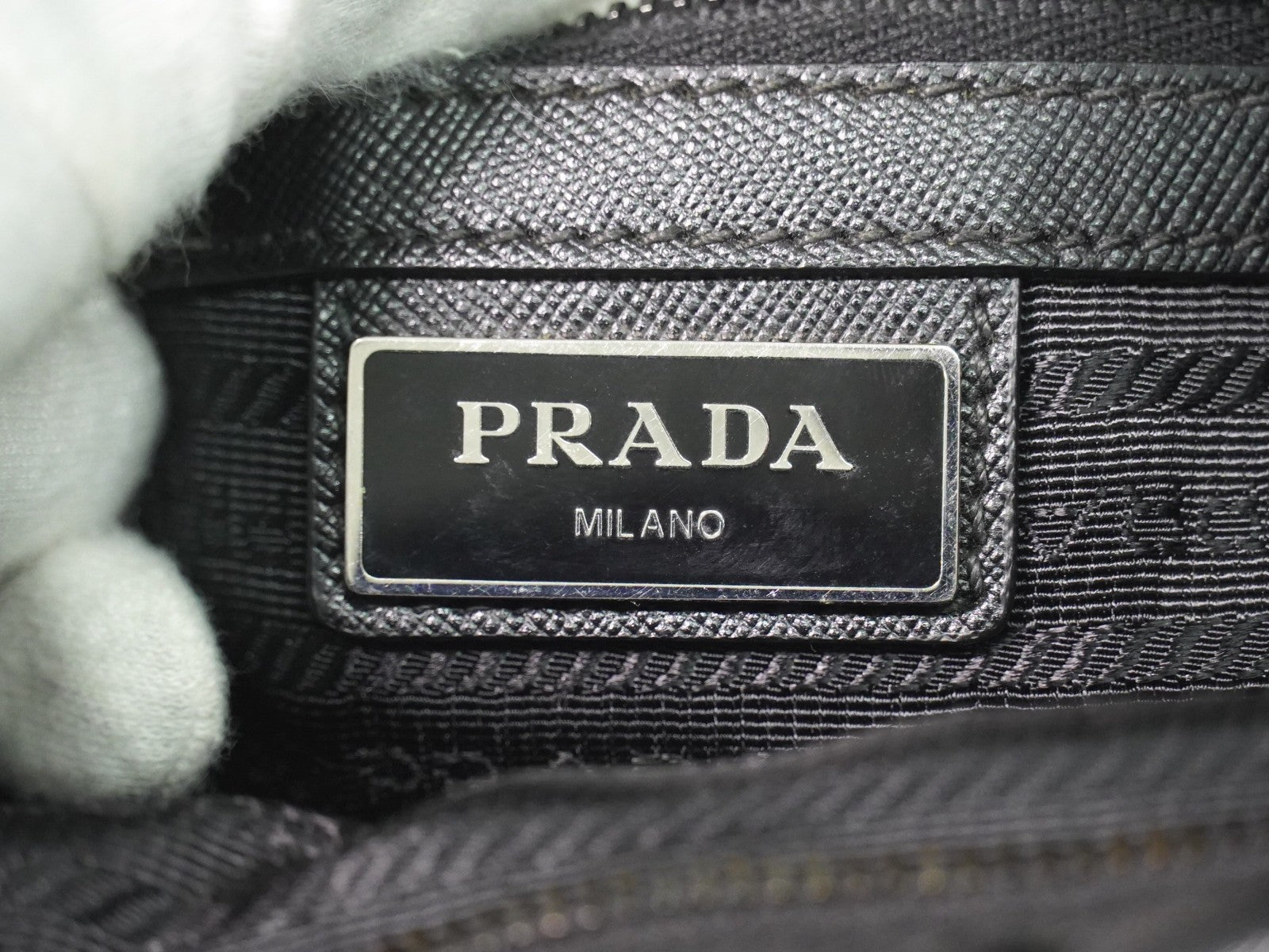 Prada Double Pocket Zip Messenger Tessuto Black Nylon Shoulder Bag Bag (Authentic Pre-Loved)