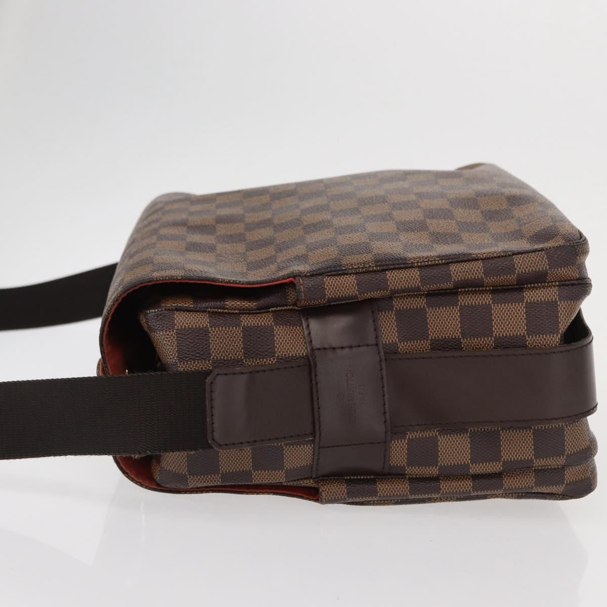 Louis Vuitton Naviglio Handbag Damier Brown Canvas Shoulder Bag Bag (Authentic Pre-Loved)