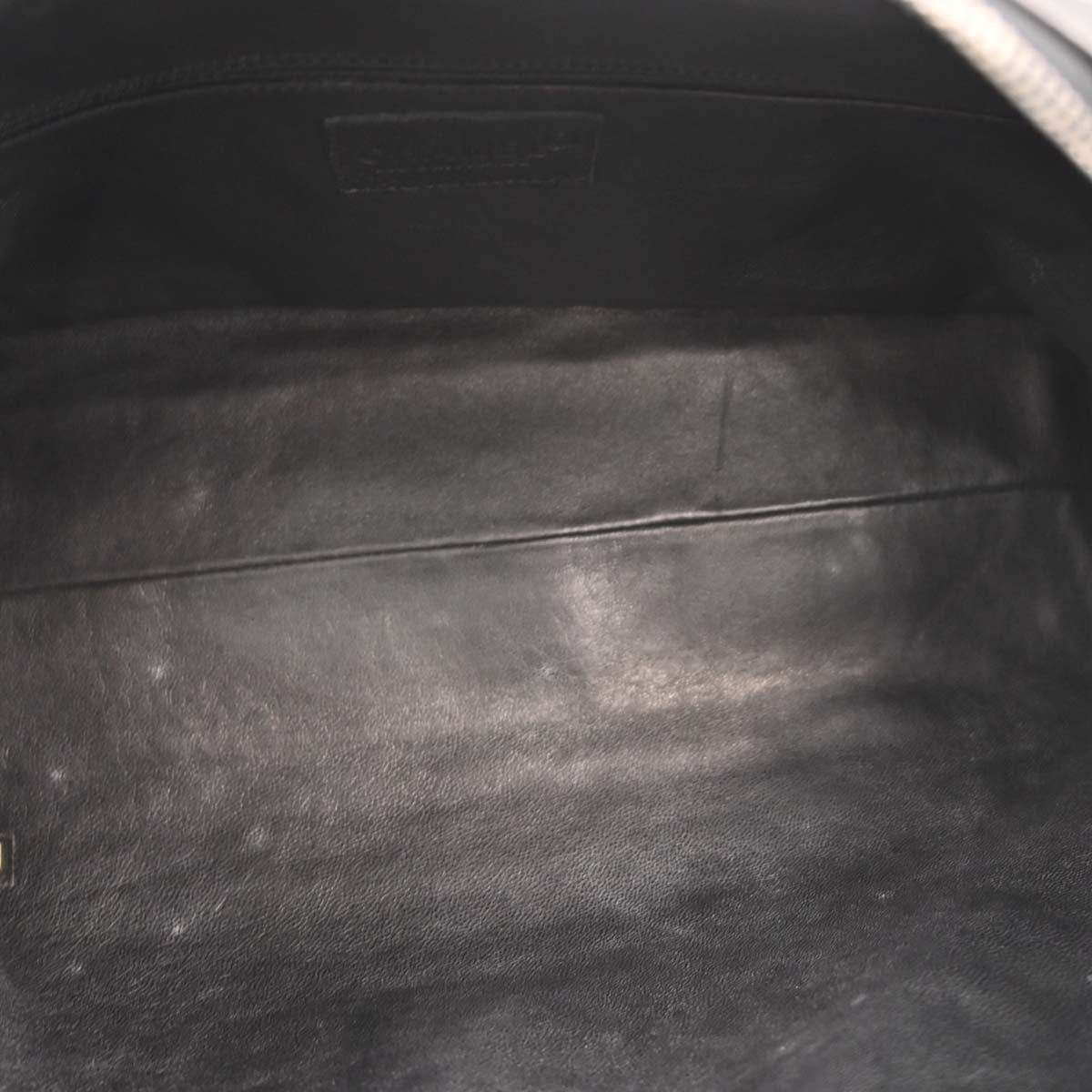 Chanel Embossed Logo Bowler Bag Quilted Caviar Black Leather Travel Bag Bag (Authentic Pre-Loved)