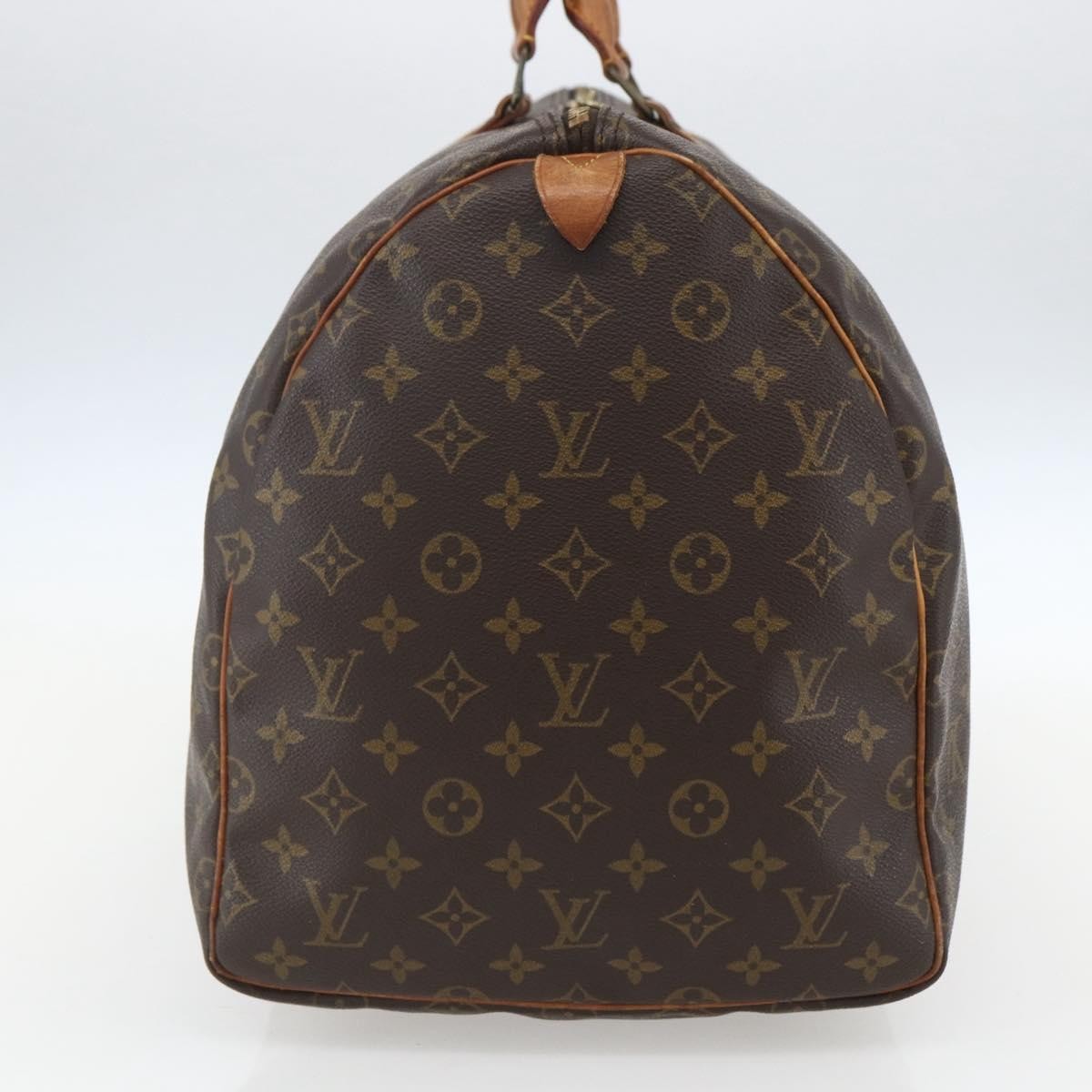Louis Vuitton Keepall Bag Monogram Canvas Brown Canvas Travel Bag Bag (Authentic Pre-Loved)