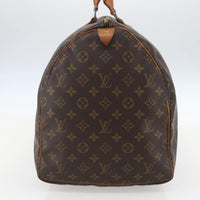 Louis Vuitton Keepall Bag Monogram Canvas Brown Canvas Travel Bag Bag (Authentic Pre-Loved)