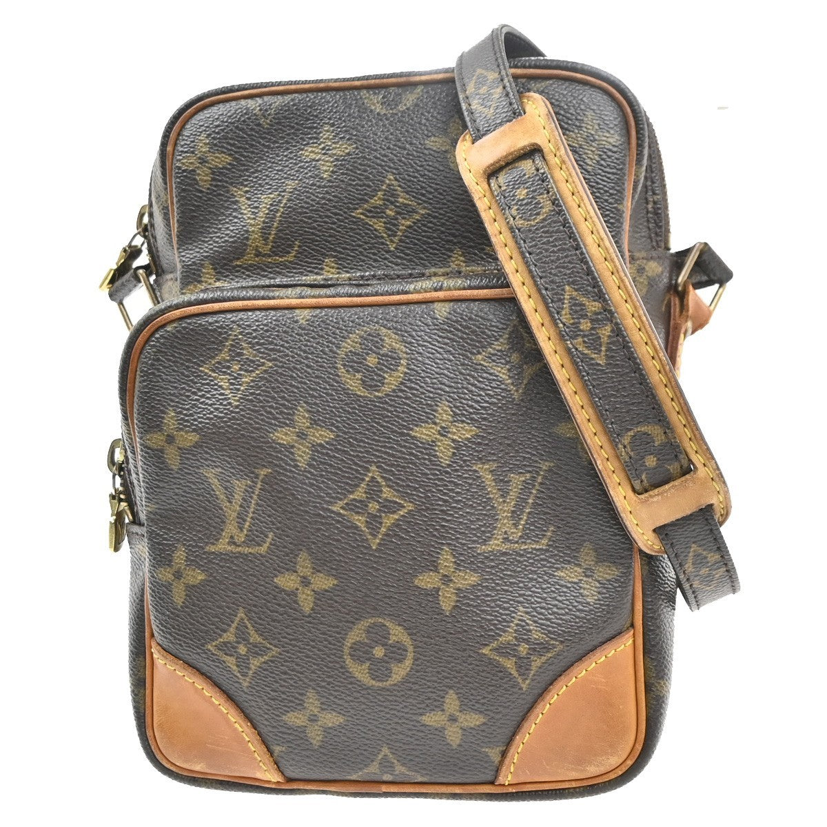 Louis Vuitton Amazone Bag Monogram Canvas Brown Canvas Shoulder Bag Bag (Authentic Pre-Loved)