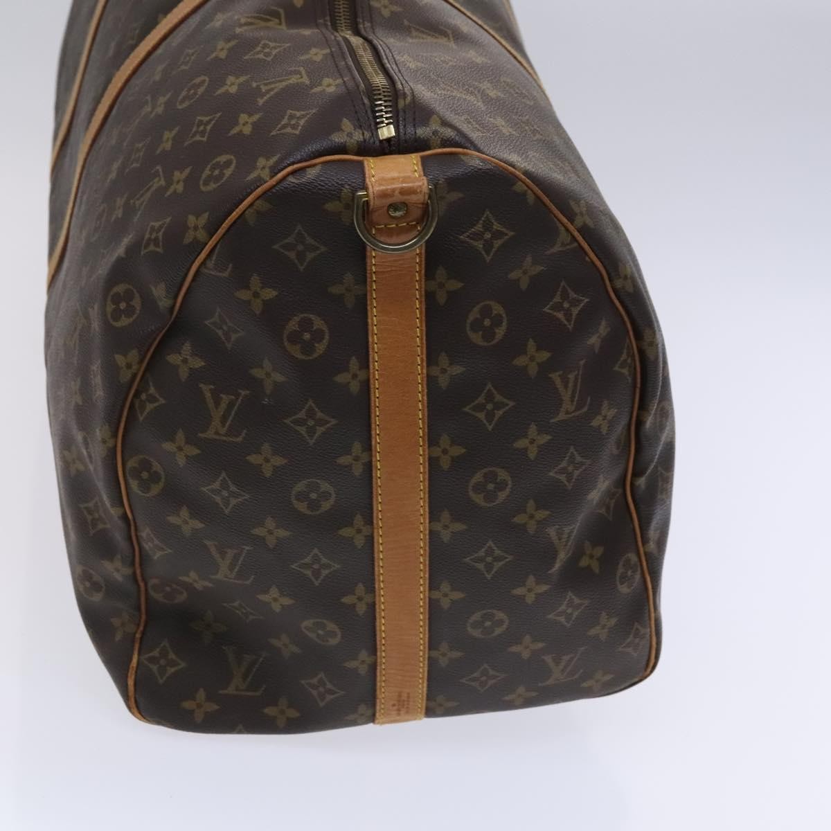 Louis Vuitton Keepall Bandouliere Bag Monogram Canvas Brown Canvas Travel Bag Bag (Authentic Pre-Loved)
