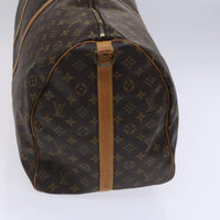 Louis Vuitton Keepall Bandouliere Bag Monogram Canvas Brown Canvas Travel Bag Bag (Authentic Pre-Loved)