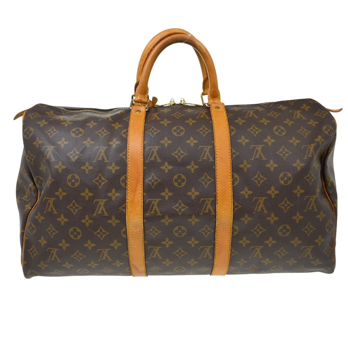 Louis Vuitton Louis Vuitton Keepall Bag Monogram Canvas Brown Canvas Travel Bag Bag (Pre-Loved)