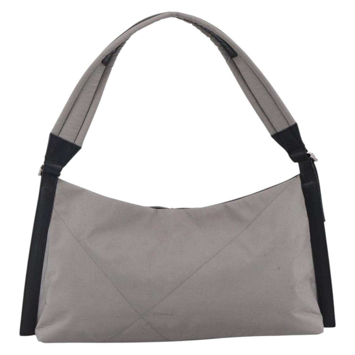 Salvatore Ferragamo Salvatore Ferragamo Vintage Shoulder Bag Nylon Gray Nylon Shoulder Bag Bag (Pre-Loved)