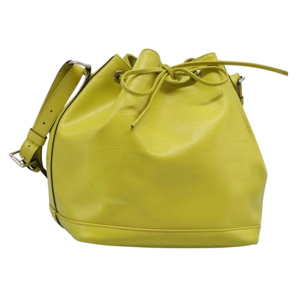Louis Vuitton Petit Noe Handbag Epi Leather Green Leather Shoulder Bag Bag (Authentic Pre-Loved)