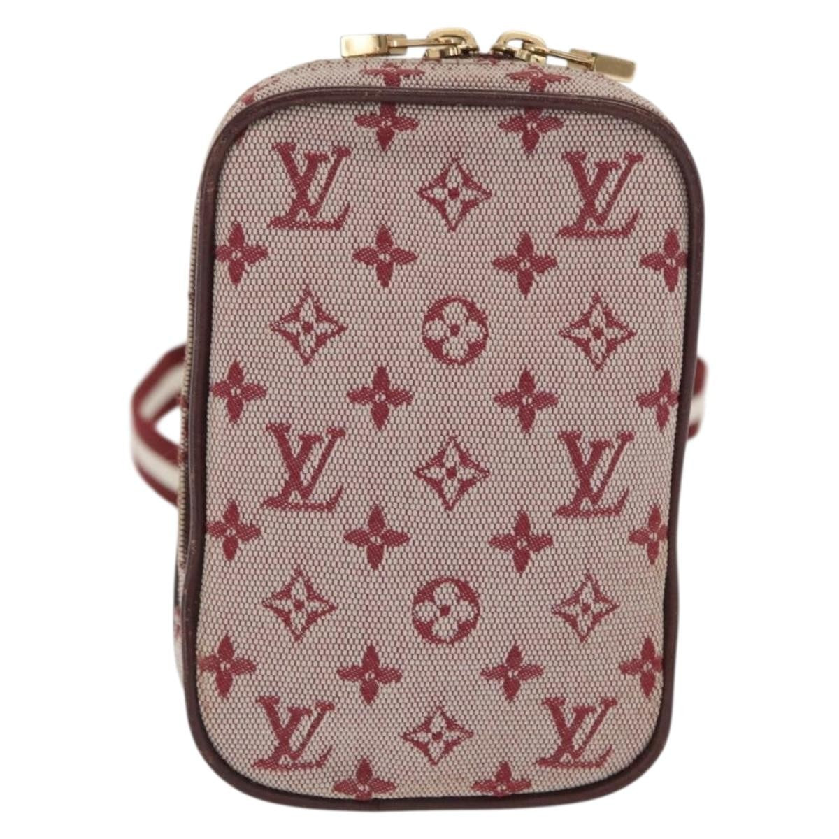 Louis Vuitton Camera Bag Mini Lin Red Canvas Clutche & Pouche Bag (Authentic Pre-Loved)