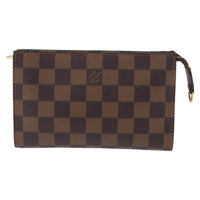 Louis Vuitton Marais Bucket Zip Pouch Damier Brown Canvas Clutche & Pouche Bag (Authentic Pre-Loved)