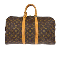 Louis Vuitton Louis Vuitton Keepall Bag Monogram Canvas Brown Canvas Travel Bag Bag (Authentic Pre-Loved)