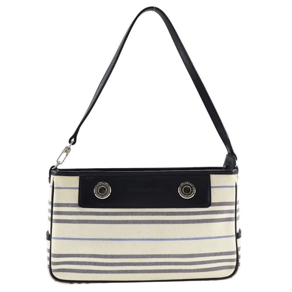 Burberry Vintage Shoulder Bag Canvas Beige Canvas Shoulder Bag Bag (Pre-Loved)