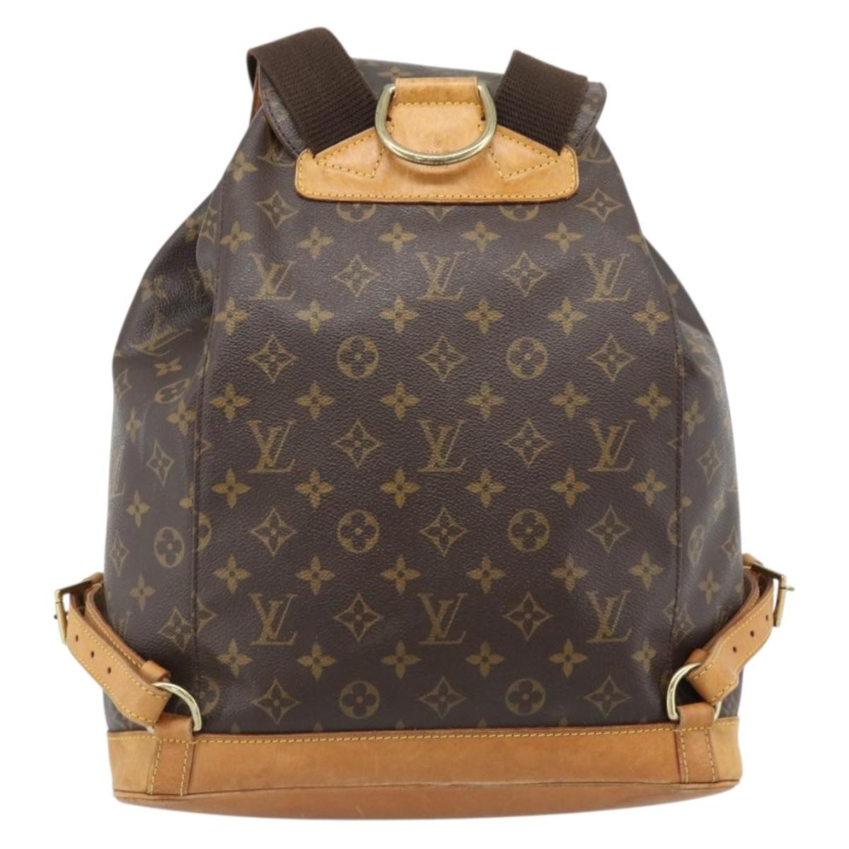 Louis Vuitton Vintage Montsouris Backpack Monogram Canvas Brown Canvas – Bluefly