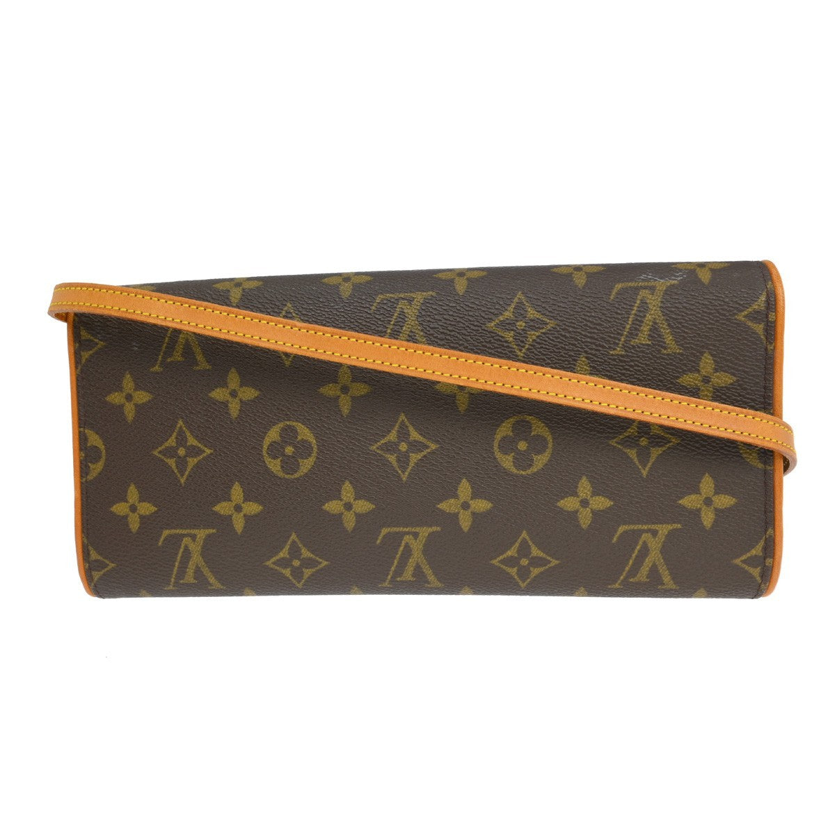 Louis Vuitton Twin Handbag Monogram Canvas Brown Canvas Clutche & Pouche Bag (Authentic Pre-Loved)