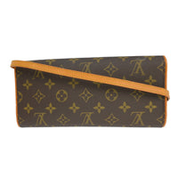 Louis Vuitton Twin Handbag Monogram Canvas Brown Canvas Clutche & Pouche Bag (Authentic Pre-Loved)