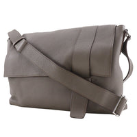 Hermes Alfred Messenger Bag Clemence Gray Leather Shoulder Bag Bag (Authentic Pre-Loved)