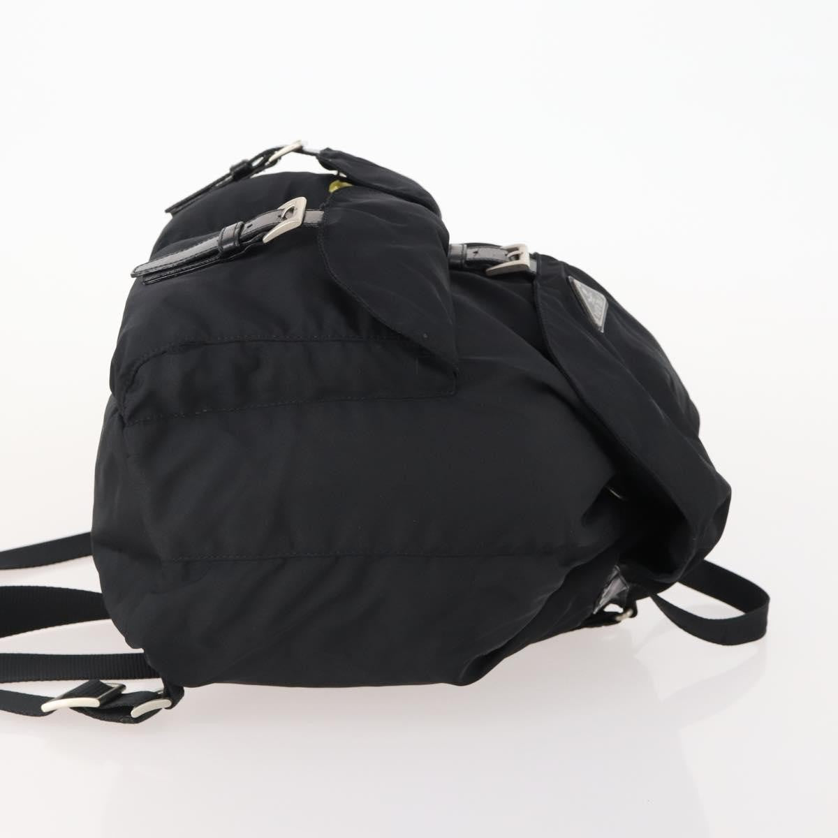 Prada Double Front Pocket Backpack Tessuto Black Nylon Backpack Bag (Authentic Pre-Loved)